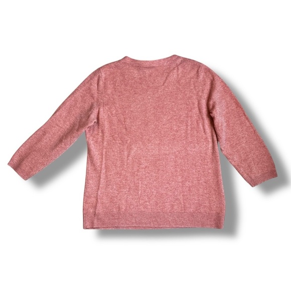 Talbots Cashmere Sweater Pullover Heathered Mauve Pink Classic Preppy Size Large - Picture 4 of 5